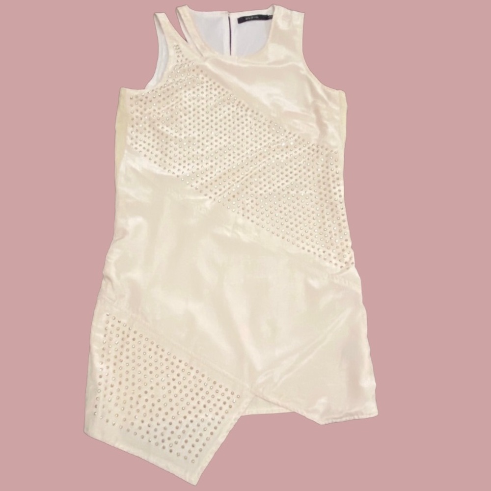 Ark & Co studded ivory & gold studded dress - S - Picture 1 of 9